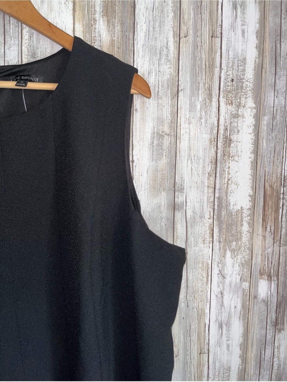 NWT Lane Bryant Black Fit & Flare Pleated Dress Plus Size 24 Pockets - Picture 3 of 7
